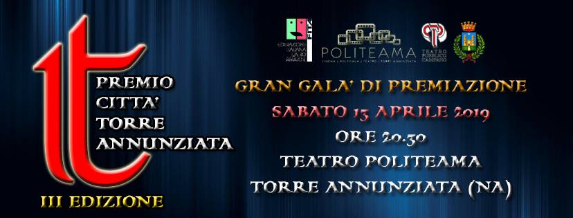 Premio Città di Torre Annunziata”, sabato 13 aprile il Gran Galà di  premiazione - Lo Strillone