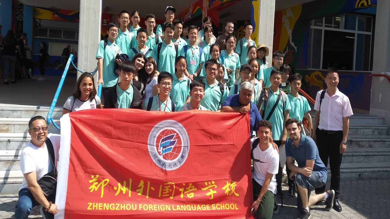 torre annunziata scuola di pechino in visita al liceo artistico de chirico lo strillone