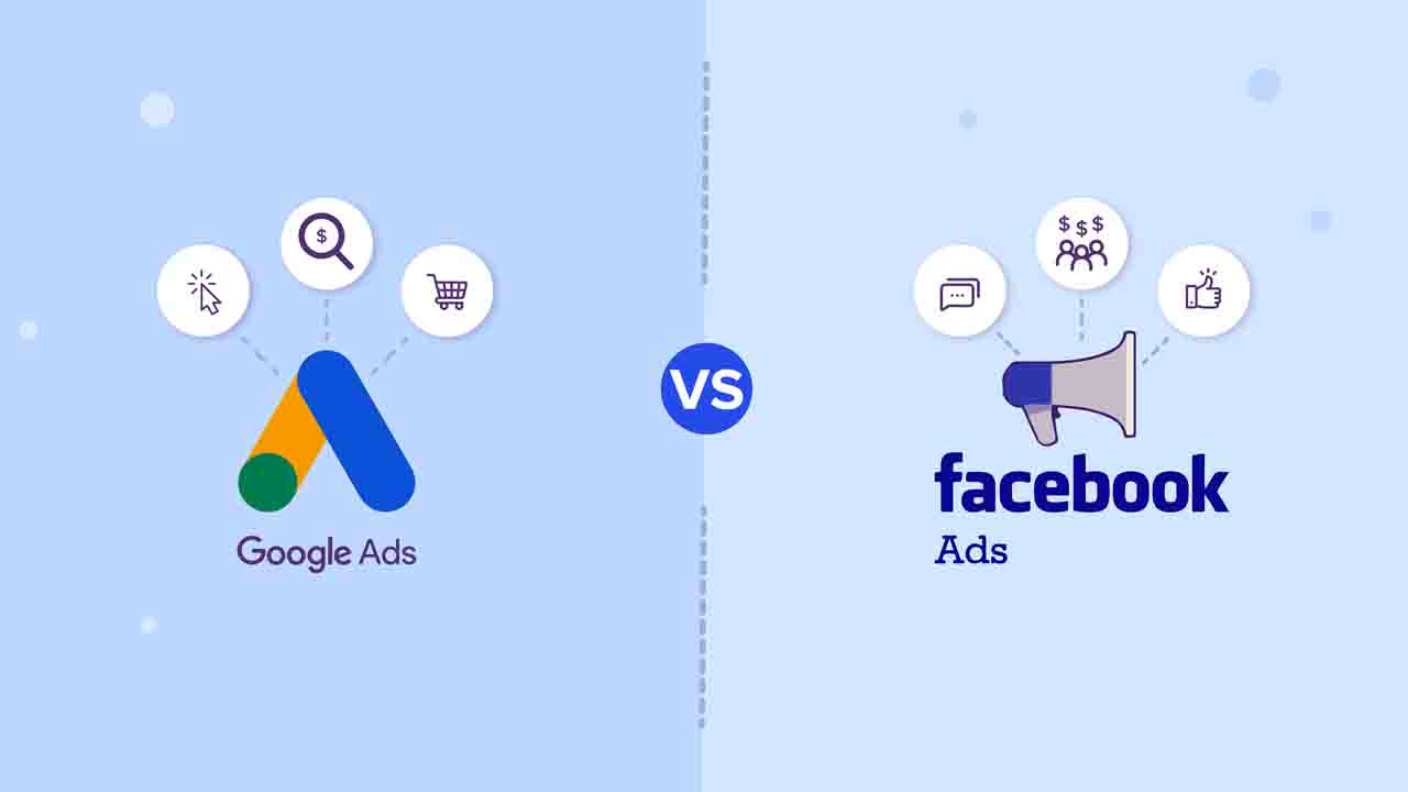 facebook, google ads